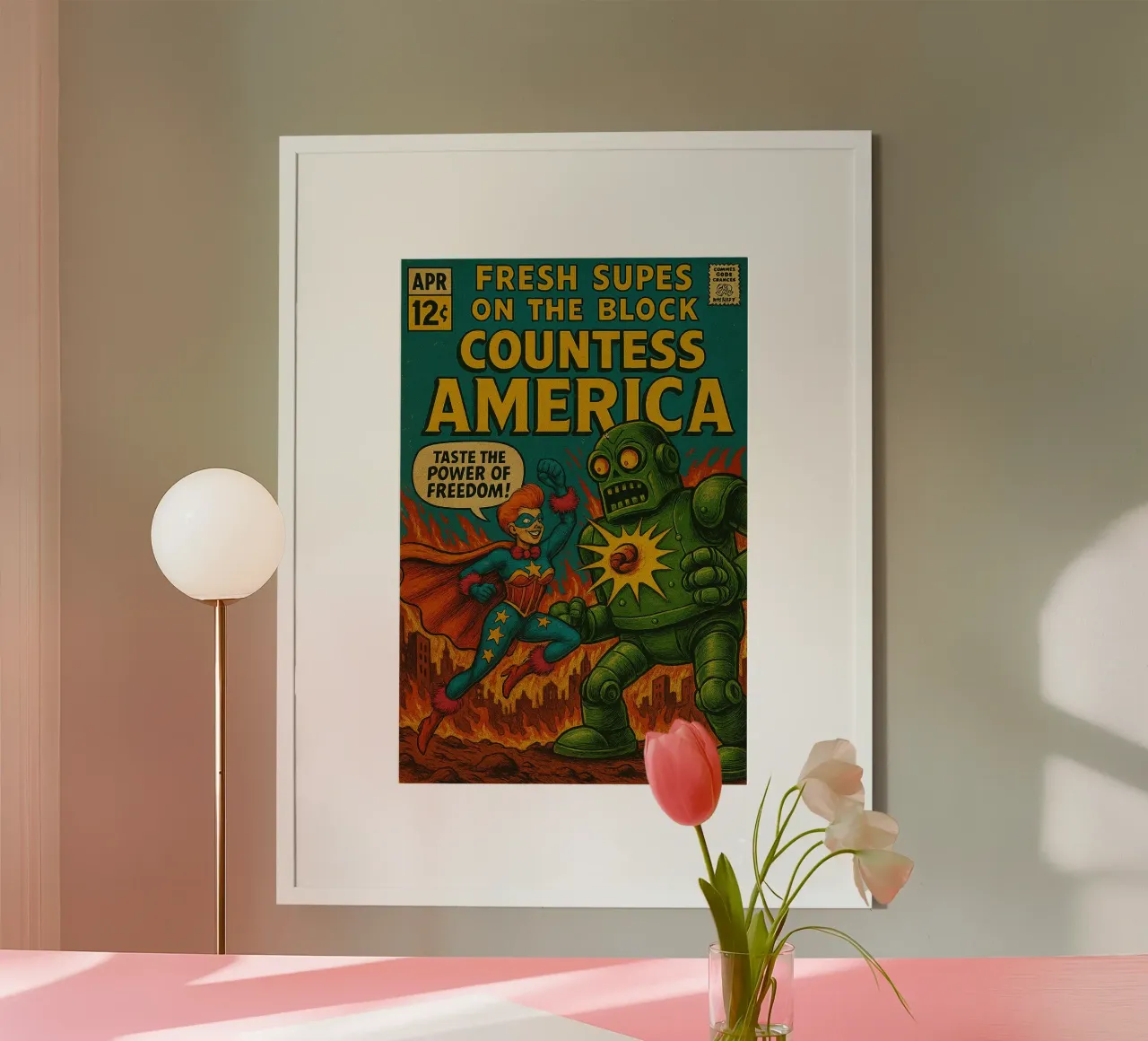 COUNTESS AMERICA - Fresh Supes On The Block carta hahnemühle da Vintage Van Gogh