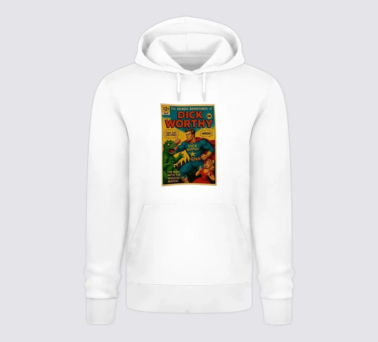 DICK WORTHY - Fresh Supes On The Block felpa con cappuccio da Vintage Van Gogh