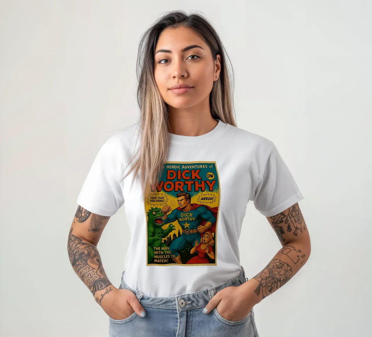DICK WORTHY - Fresh Supes On The Block t-shirt da Vintage Van Gogh