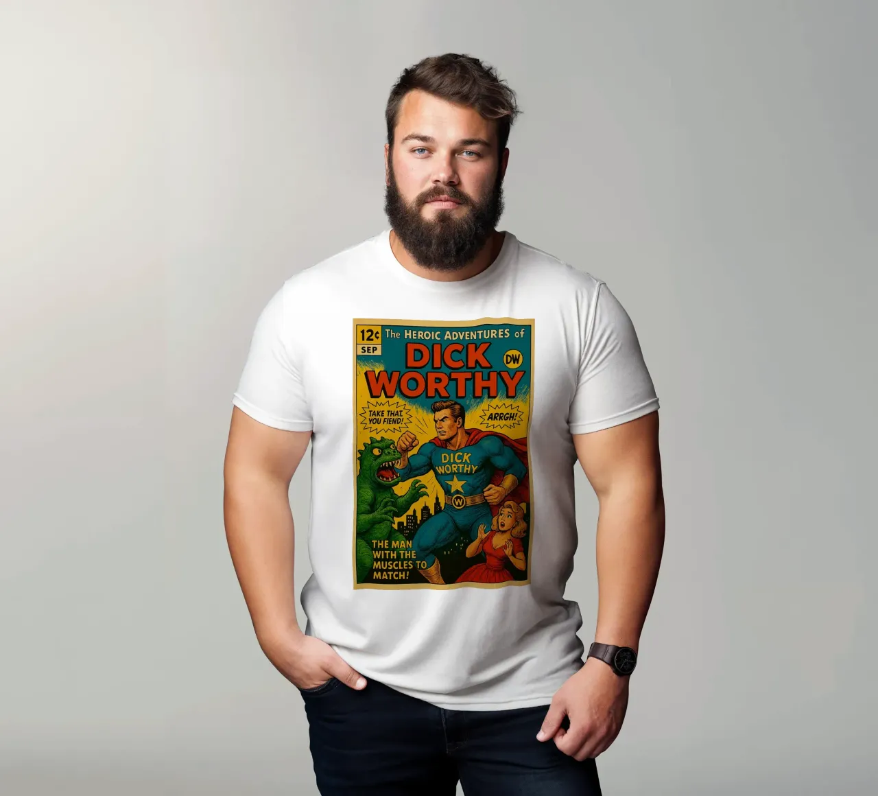 DICK WORTHY - Fresh Supes On The Block t-shirt da Vintage Van Gogh