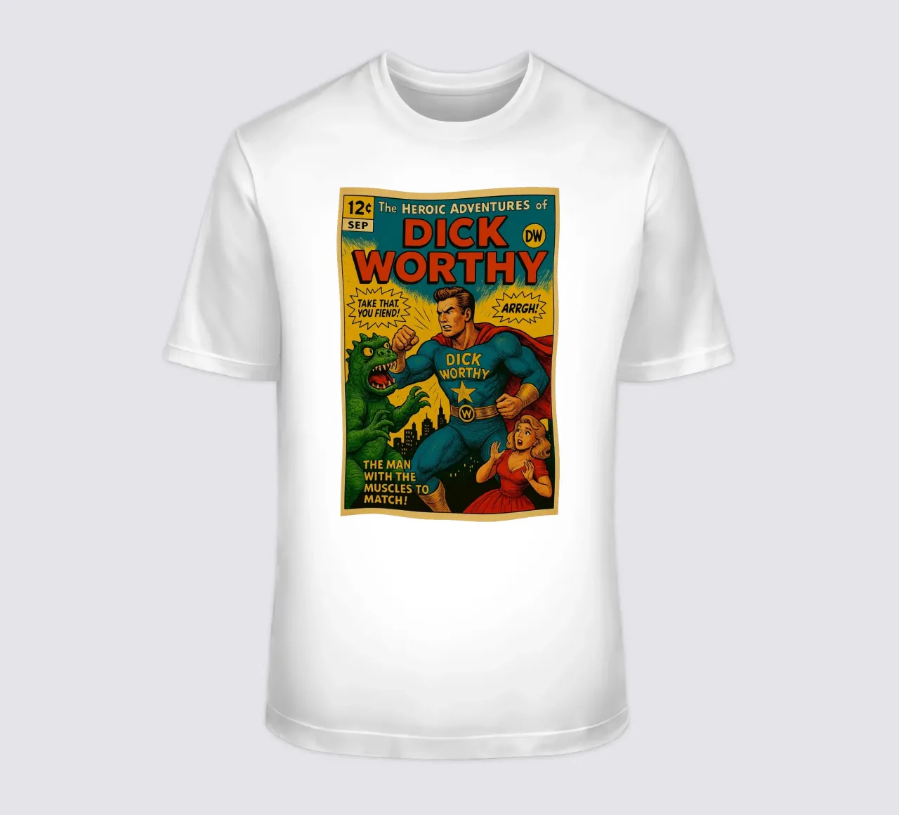 DICK WORTHY - Fresh Supes On The Block t-shirt da Vintage Van Gogh