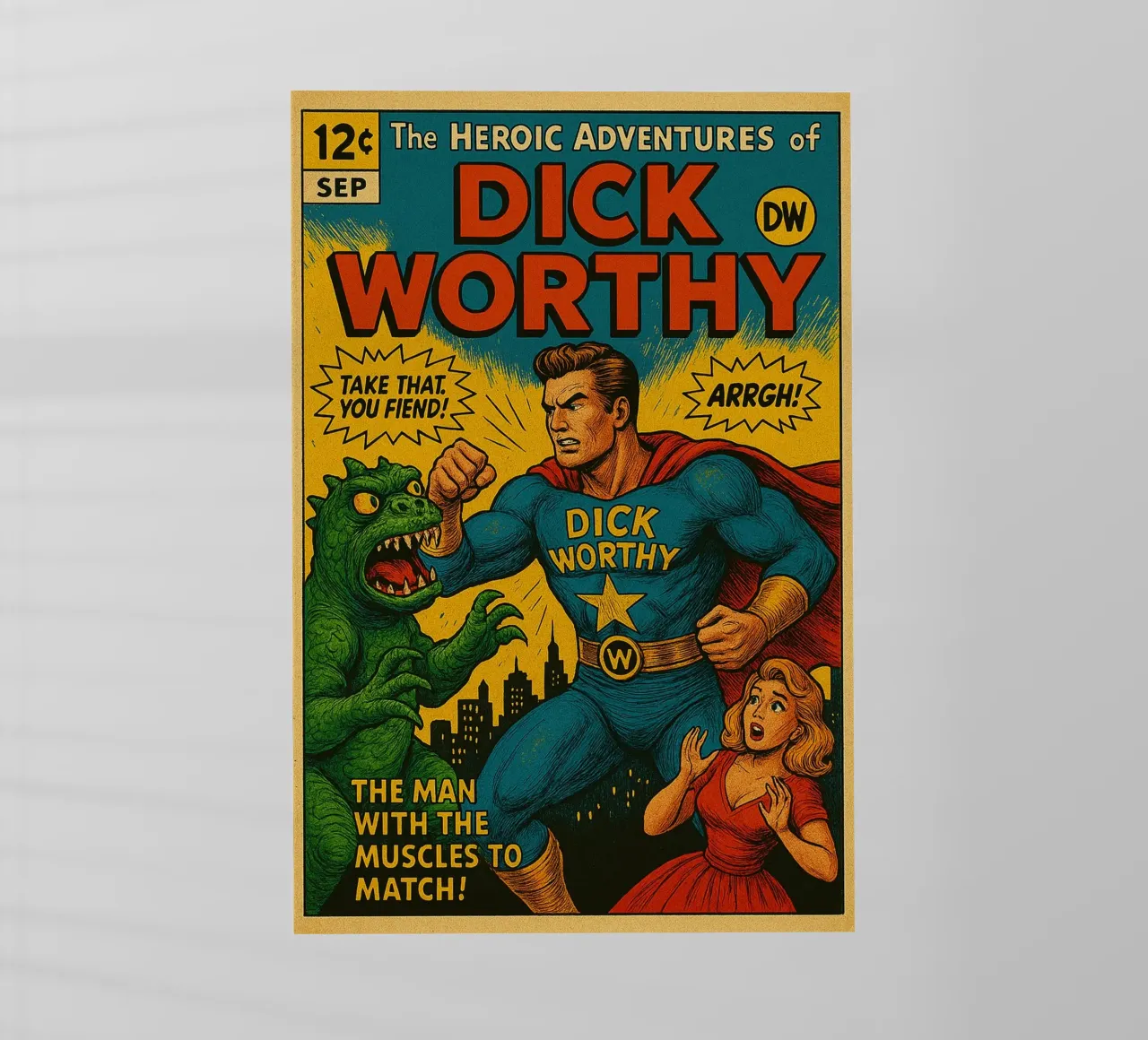 DICK WORTHY - Fresh Supes On The Block pellicola backlit da Vintage Van Gogh