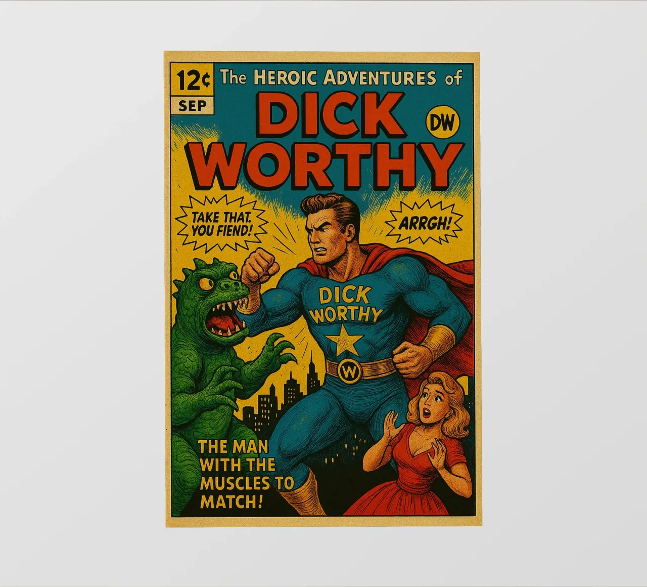 DICK WORTHY - Fresh Supes On The Block telo in pvc da Vintage Van Gogh