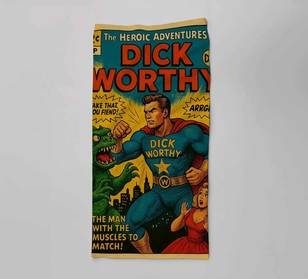DICK WORTHY - Fresh Supes On The Block asciugamano da bagno da Vintage Van Gogh