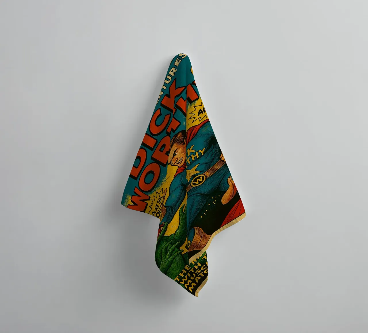 DICK WORTHY - Fresh Supes On The Block asciugamano da bagno da Vintage Van Gogh