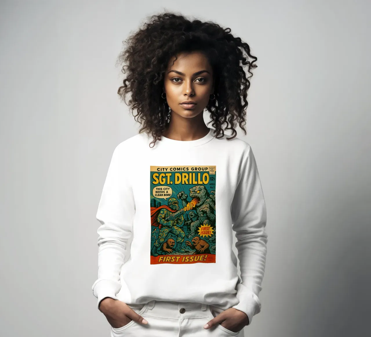 SGT DRILLO - Fresh Supes On The Block sudadera de Vintage Van Gogh
