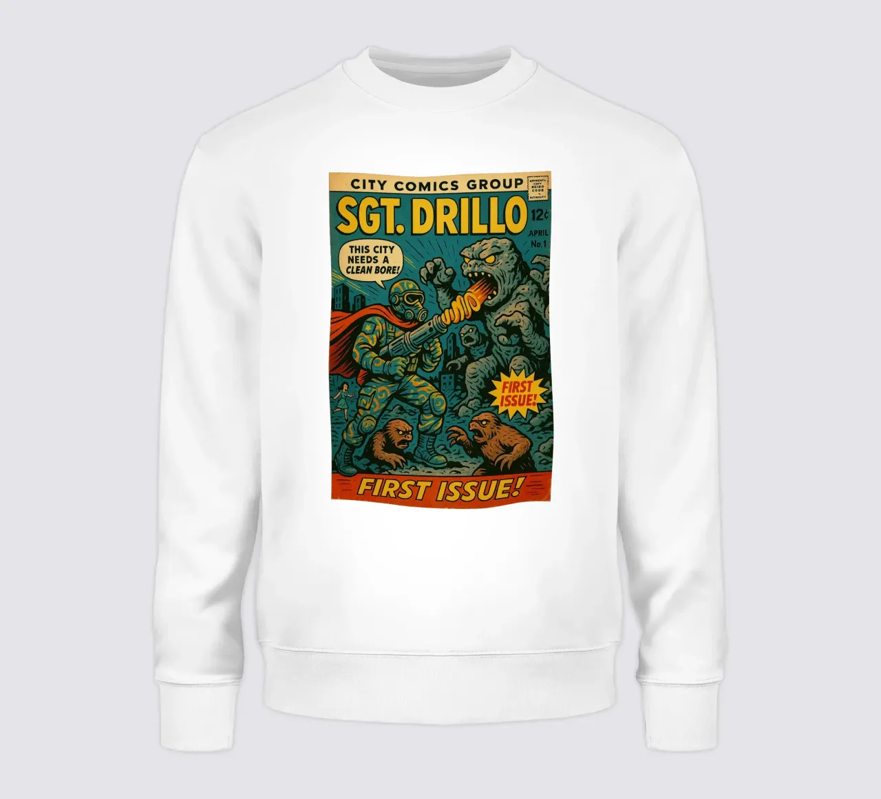SGT DRILLO - Fresh Supes On The Block sudadera de Vintage Van Gogh