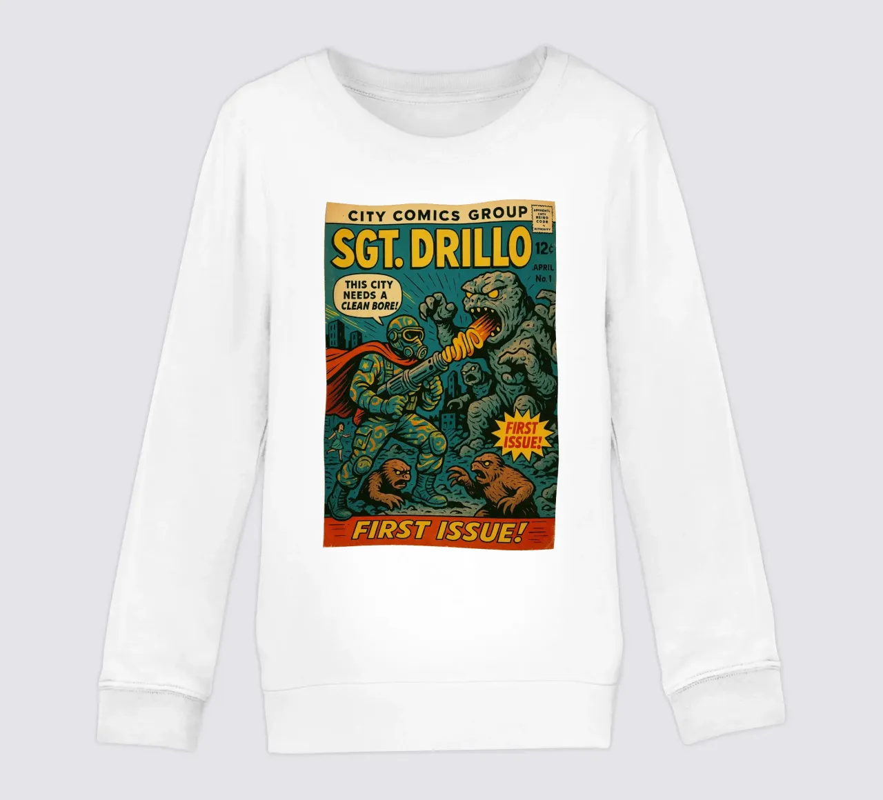 SGT DRILLO - Fresh Supes On The Block felpa bambino da Vintage Van Gogh