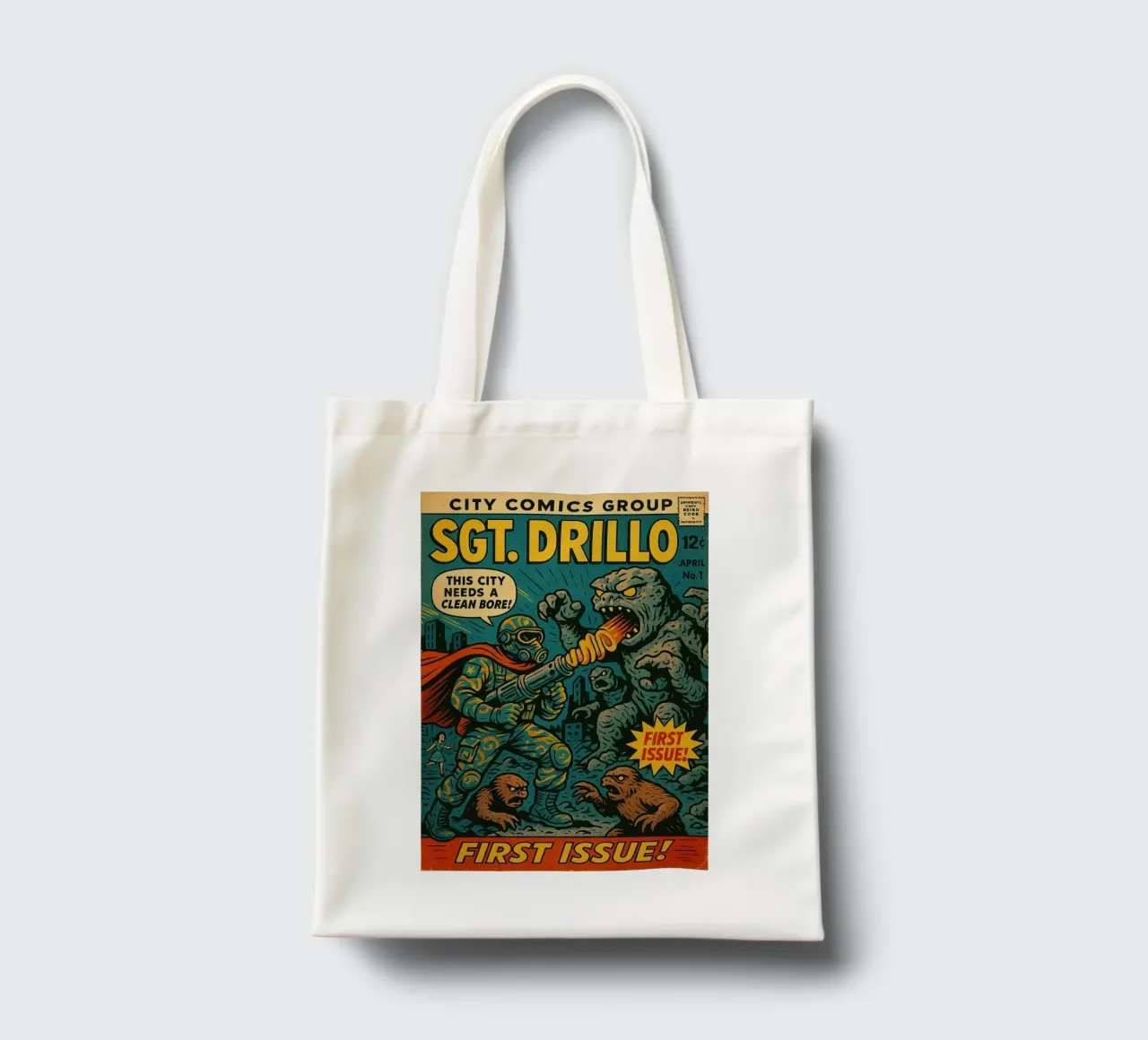 SGT DRILLO - Fresh Supes On The Block borsa in juta da Vintage Van Gogh