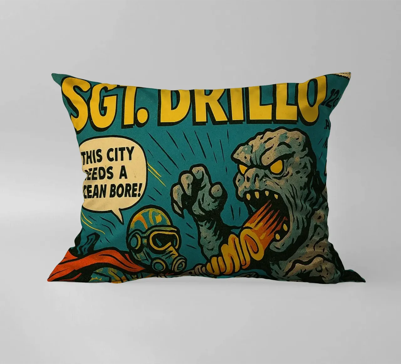 SGT DRILLO - Fresh Supes On The Block cuscino da Vintage Van Gogh