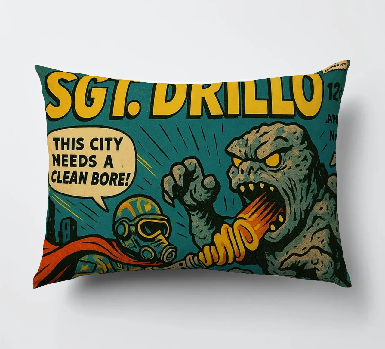 SGT DRILLO - Fresh Supes On The Block cuscino da Vintage Van Gogh