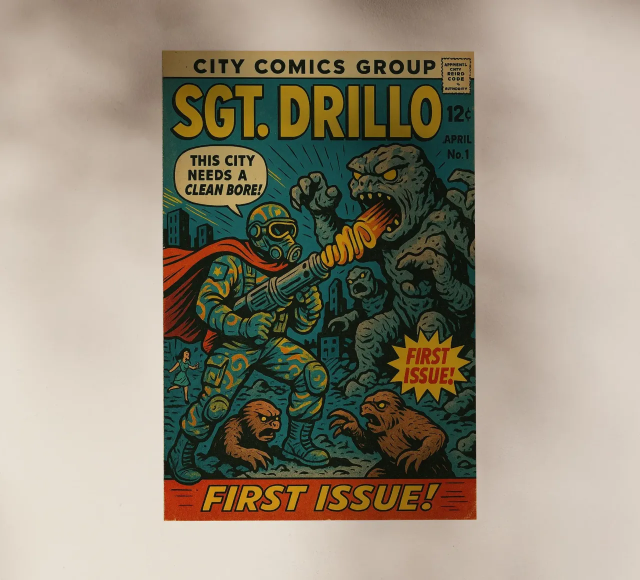 SGT DRILLO - Fresh Supes On The Block pellicola backlit da Vintage Van Gogh