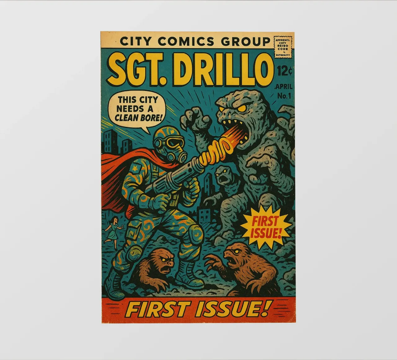 SGT DRILLO - Fresh Supes On The Block pellicola backlit da Vintage Van Gogh