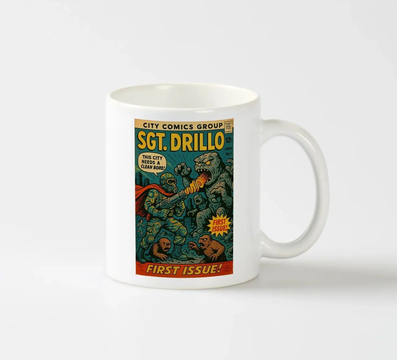 SGT DRILLO - Fresh Supes On The Block tazza in ceramica da Vintage Van Gogh