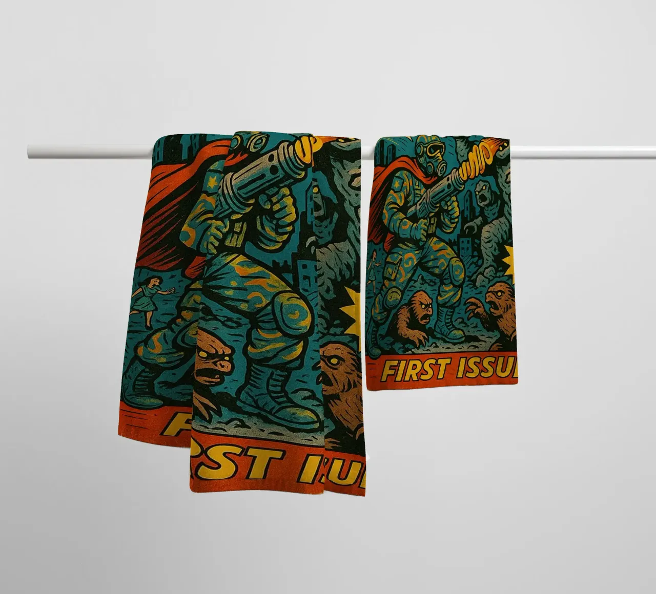 SGT DRILLO - Fresh Supes On The Block asciugamano da bagno da Vintage Van Gogh