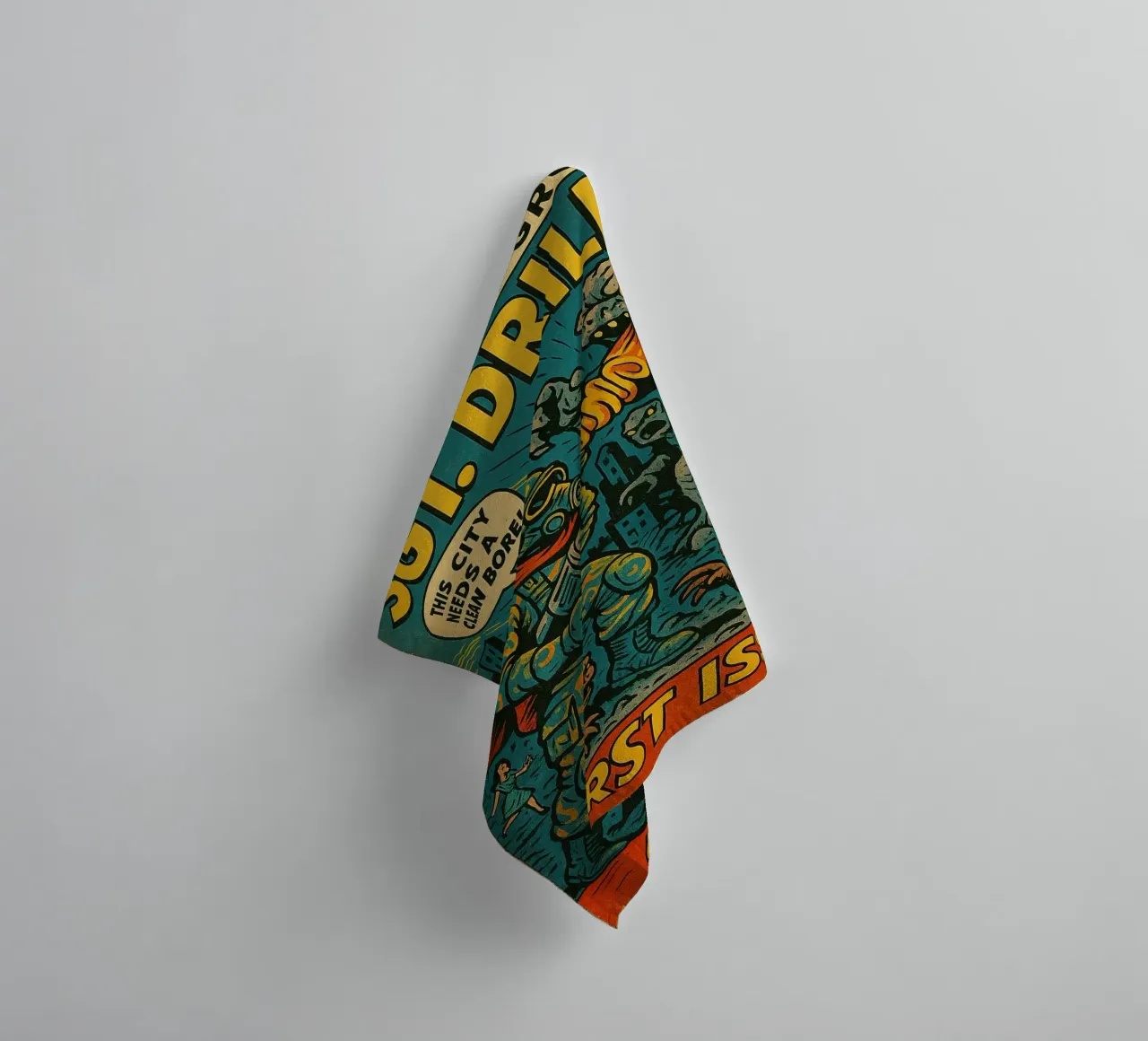 SGT DRILLO - Fresh Supes On The Block asciugamano da bagno da Vintage Van Gogh