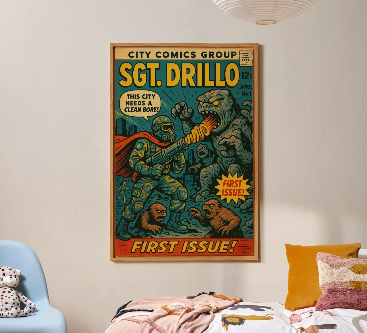 SGT DRILLO - Fresh Supes On The Block alluminio dibond da Vintage Van Gogh