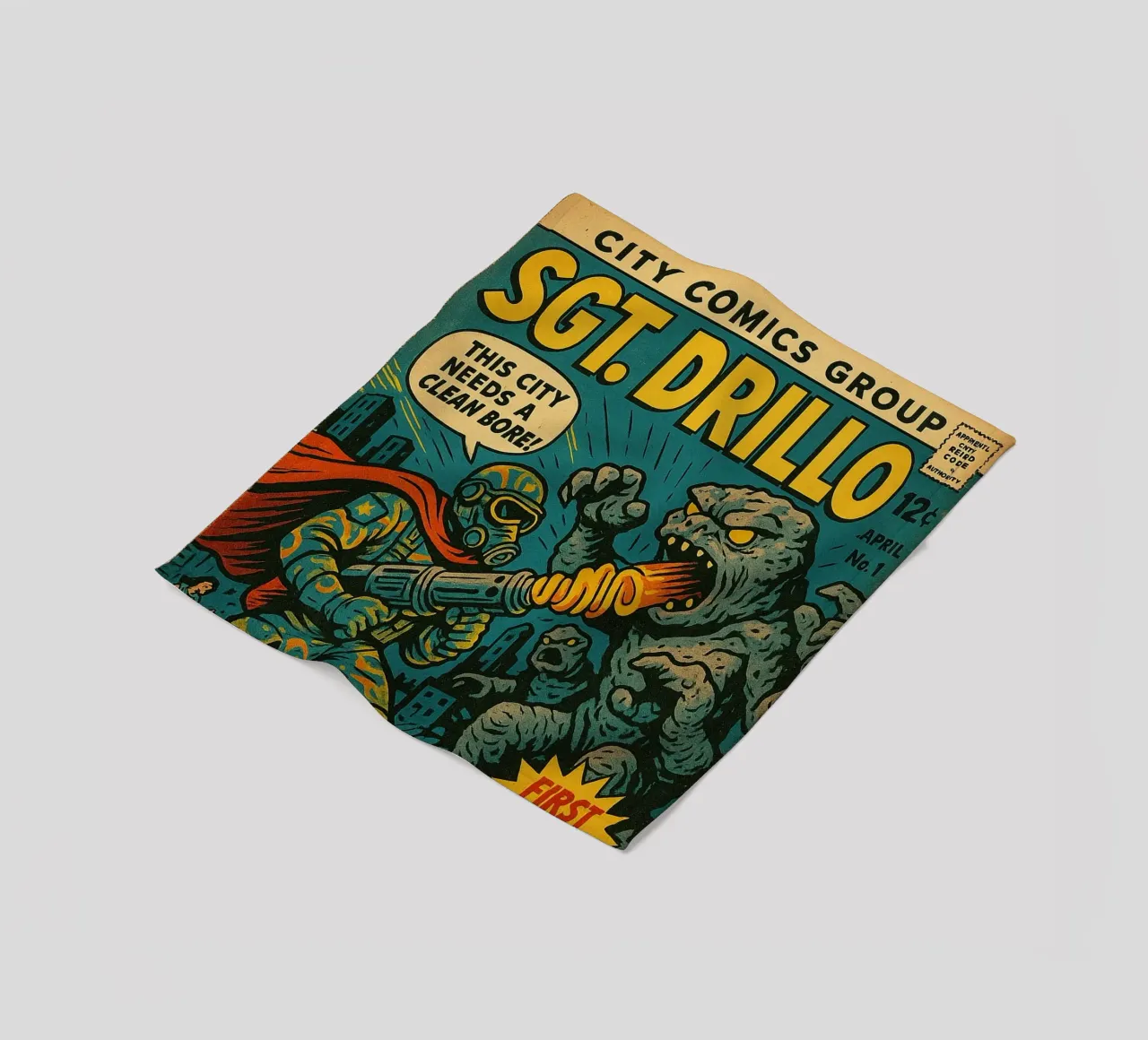 SGT DRILLO - Fresh Supes On The Block coperta in pile da Vintage Van Gogh