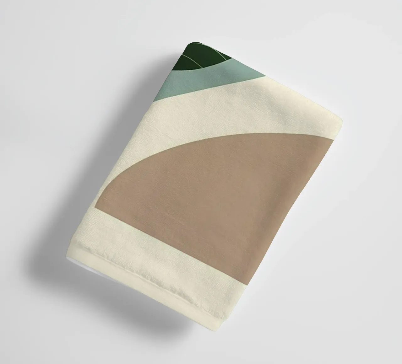 Minimalist modern of a single banana leaf towel by Bloom And Brush