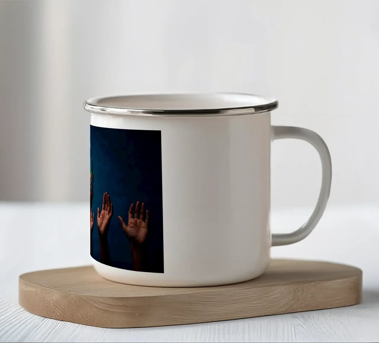 Insieme tazza in smalto da Massimo Frascogna