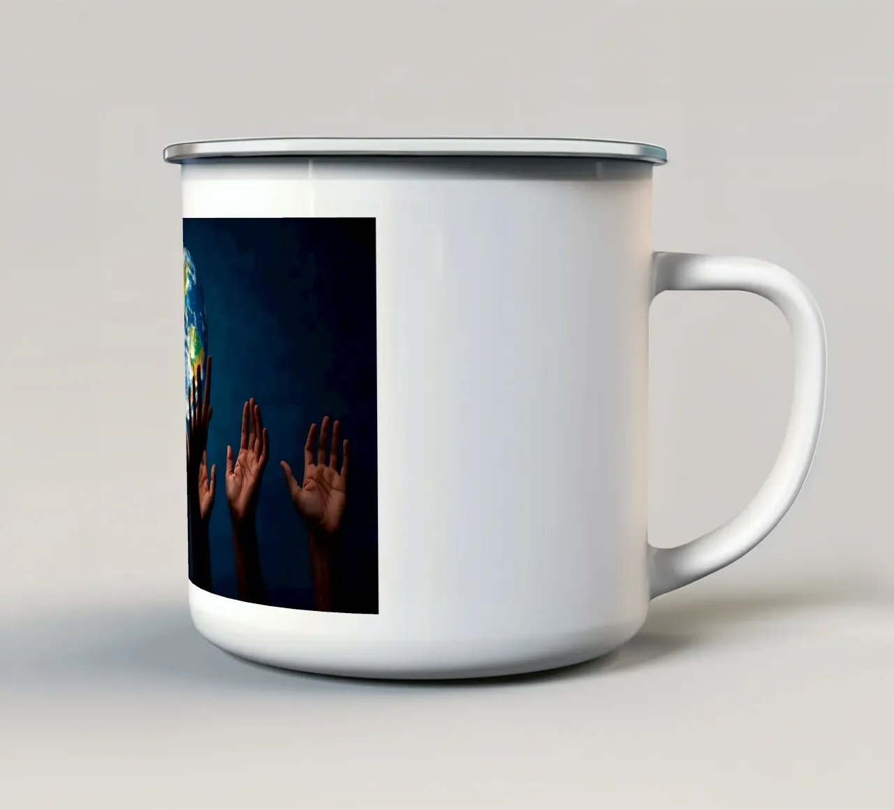 Insieme tazza in smalto da Massimo Frascogna