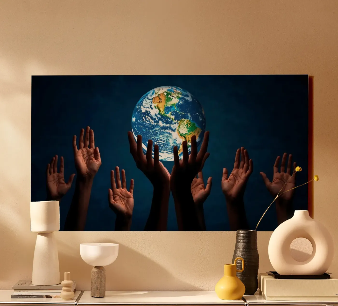 Samen canvas van Massimo Frascogna
