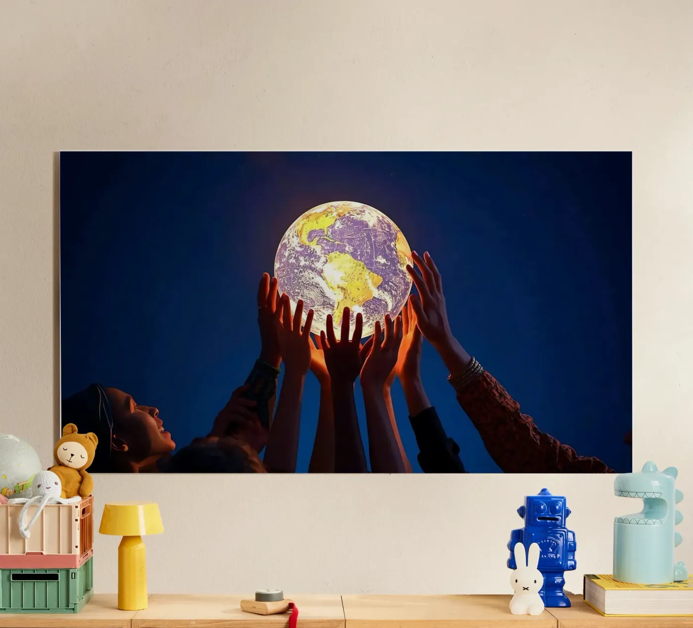 Together acryl van Massimo Frascogna