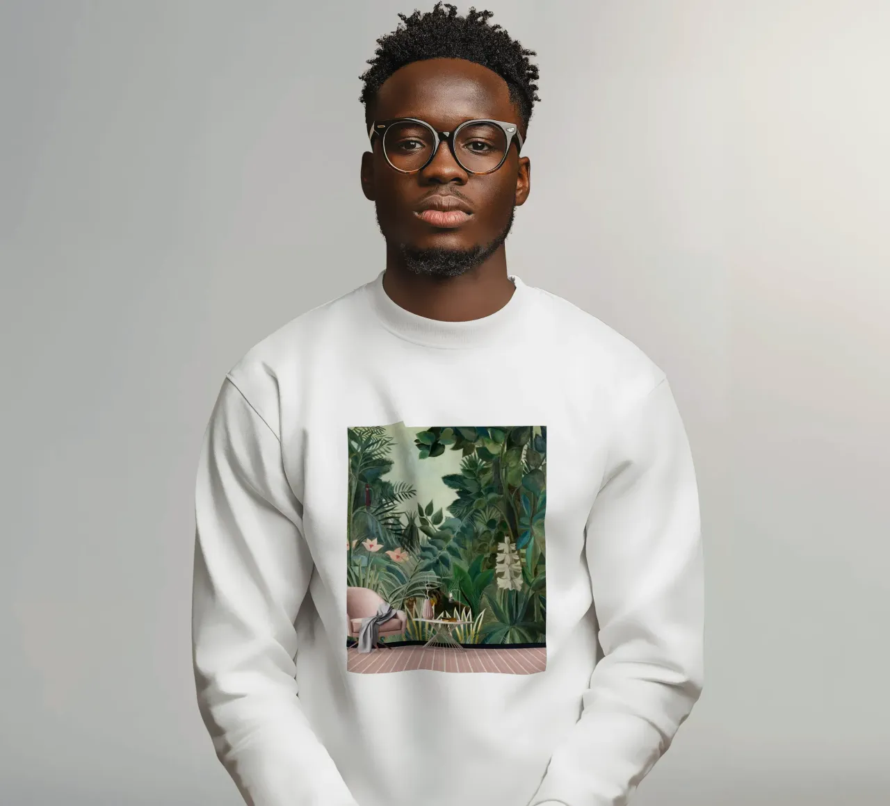 henri rousseau - Due animali felpa da KOOL STORE