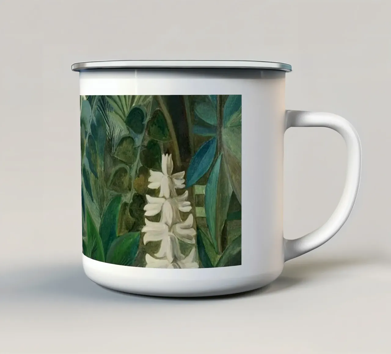 henri rousseau - Due animali tazza in smalto da KOOL STORE