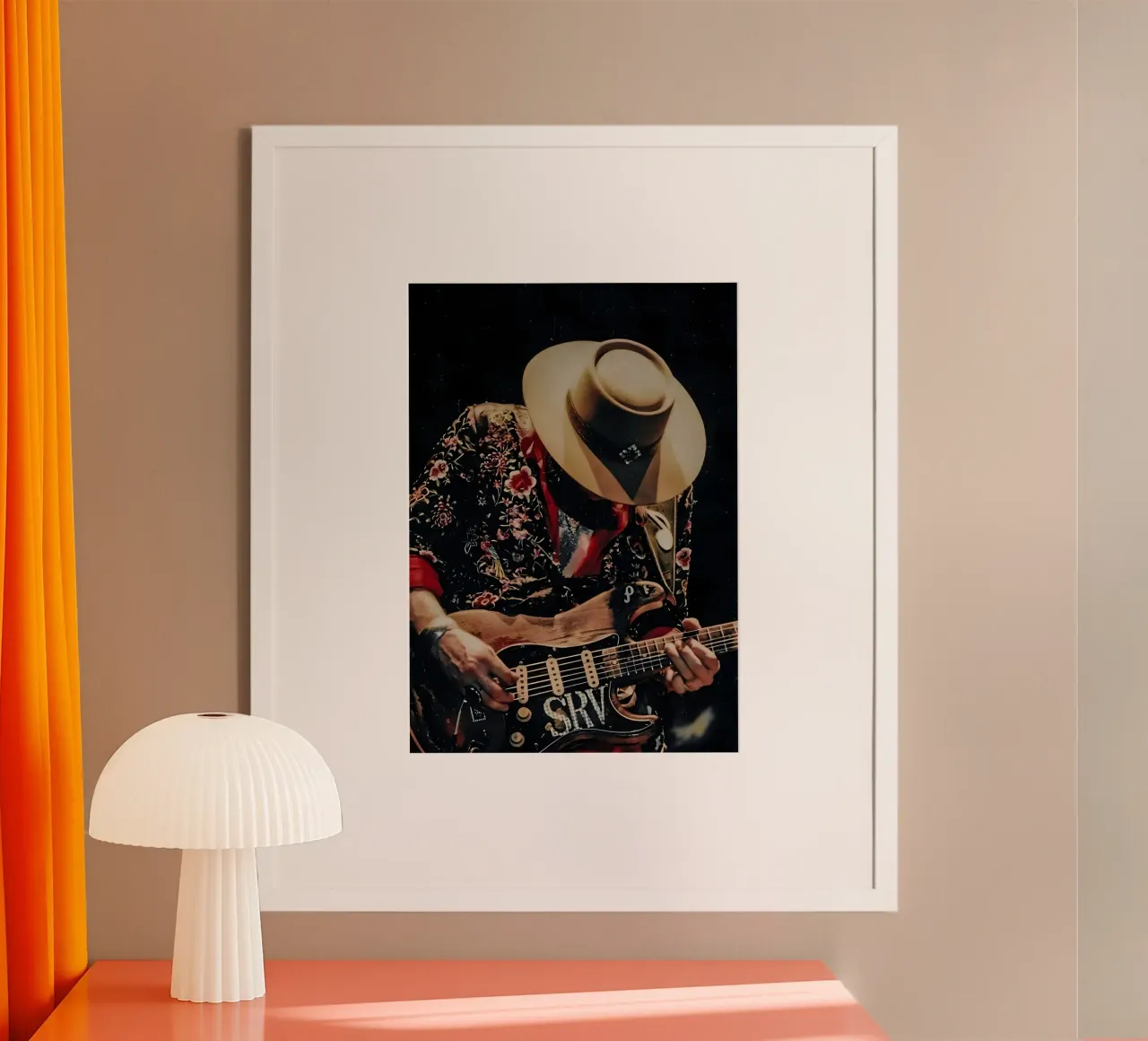 Stevie Ray Vaughan carta hahnemühle da The Poster Hub