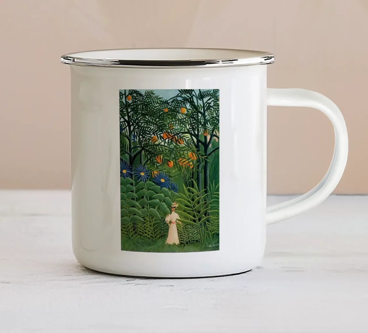Henri Rousseau - Da solo tazza in smalto da KOOL STORE