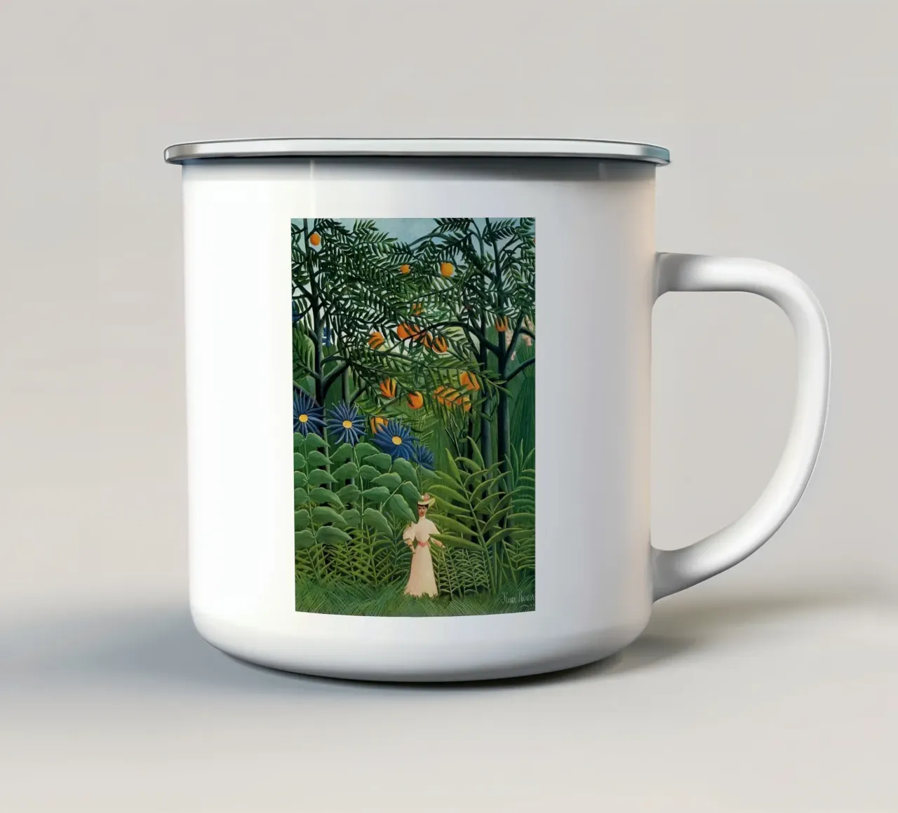 Henri Rousseau - Da solo tazza in smalto da KOOL STORE