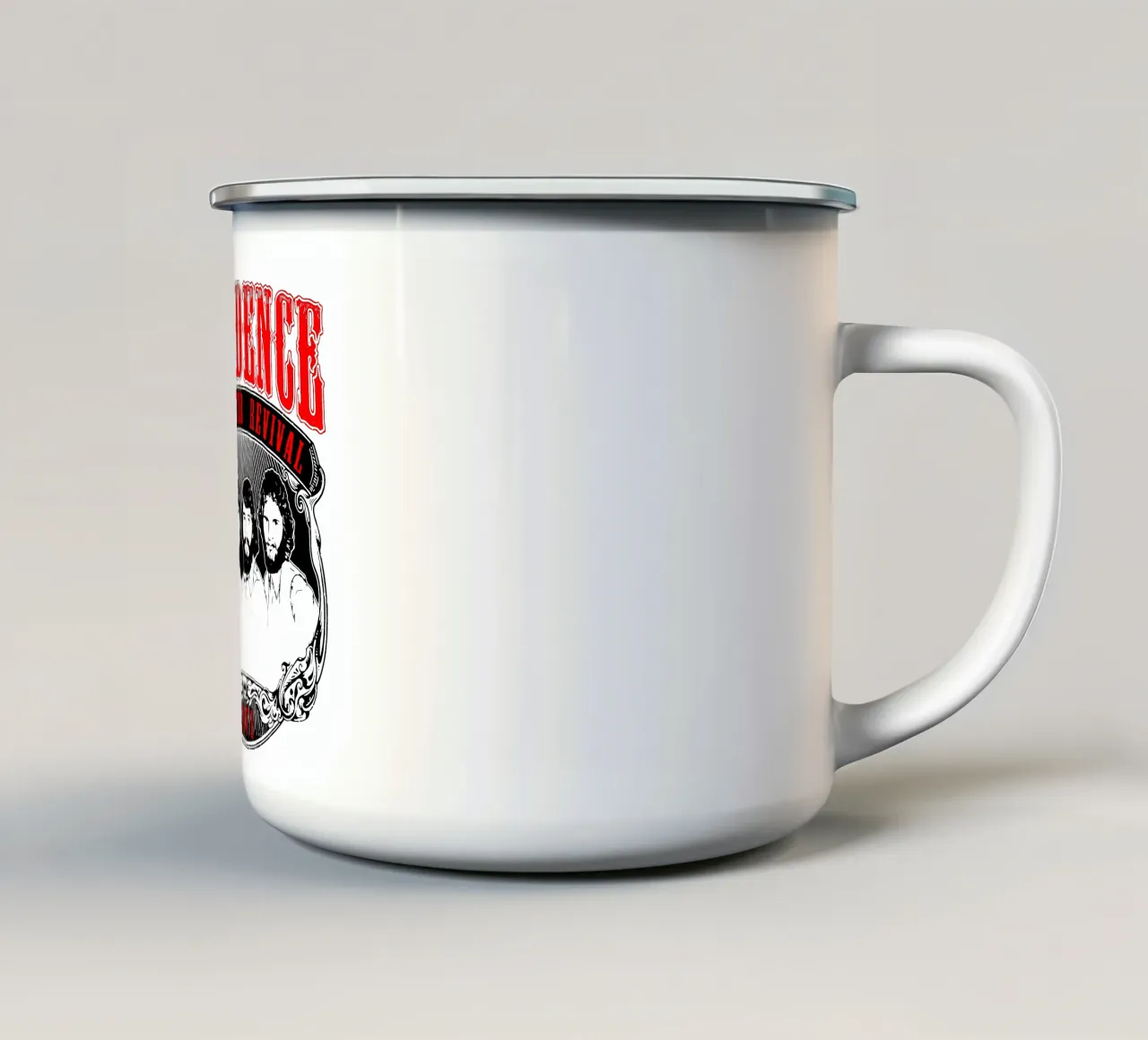 Creedence Clearwater Revival 1971 Retro Essential tazza in smalto da igoshartwrks