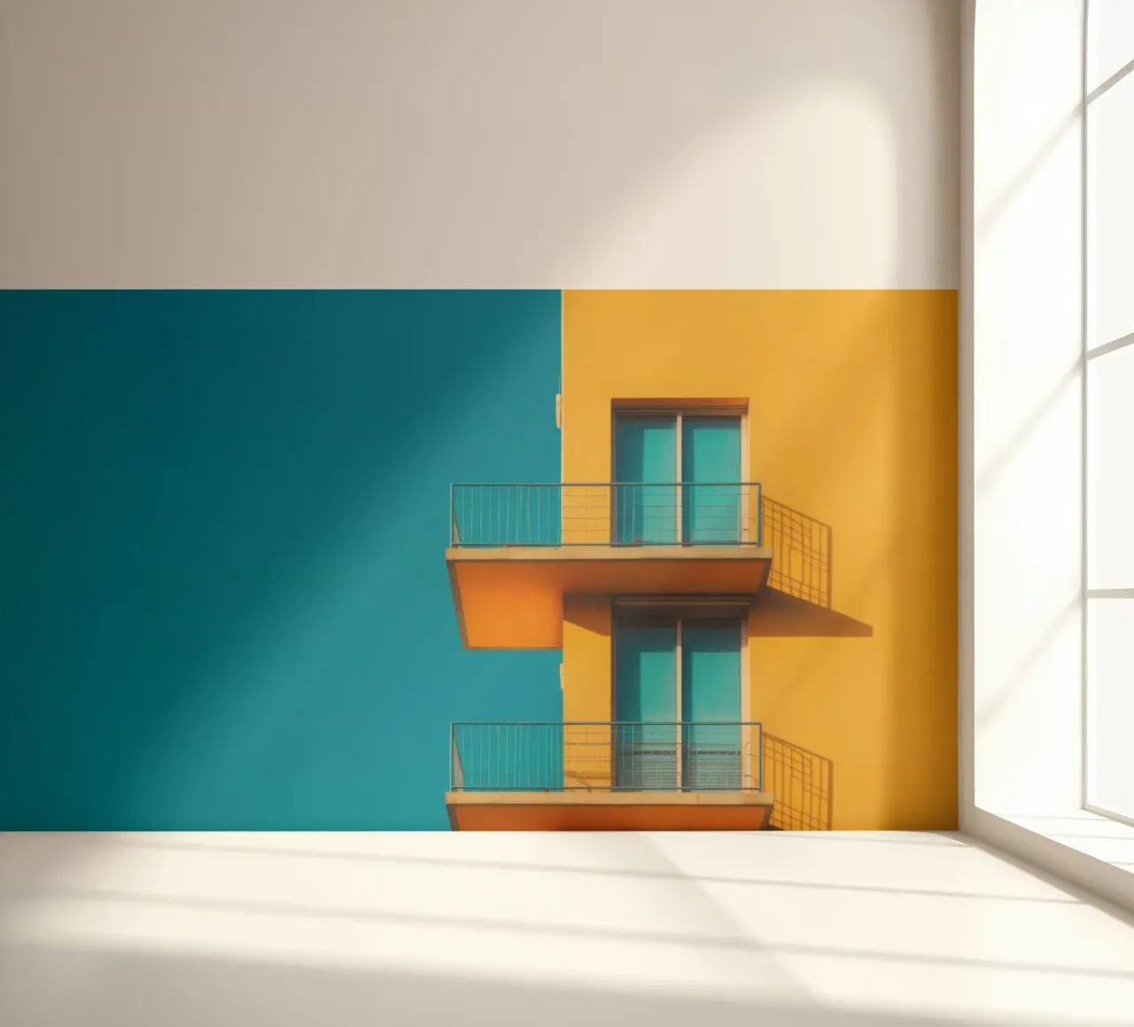 Windows fotobehang van Affiches Minimalistes