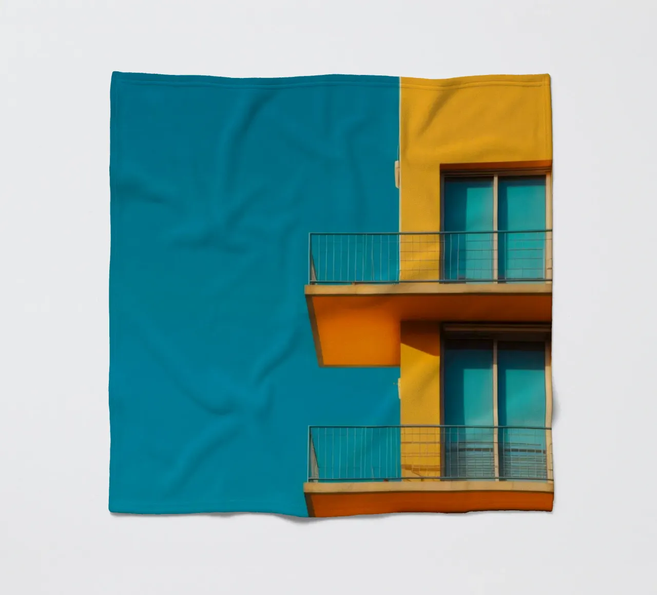 Windows fleece blanket by Affiches Minimalistes