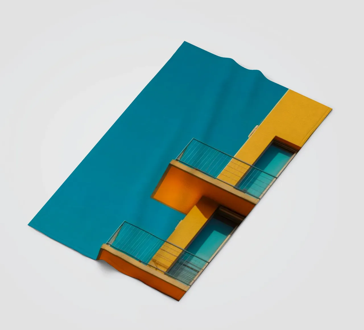 Windows fleece blanket by Affiches Minimalistes