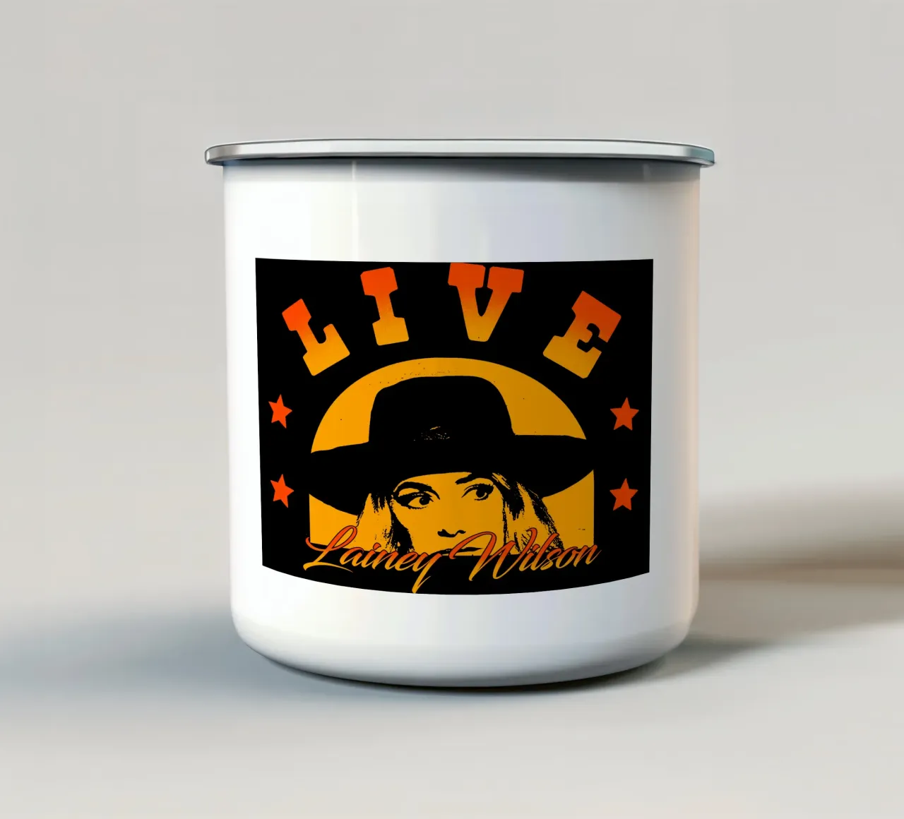 Lainey Wilson - EP Classico tazza in smalto da igoshartwrks