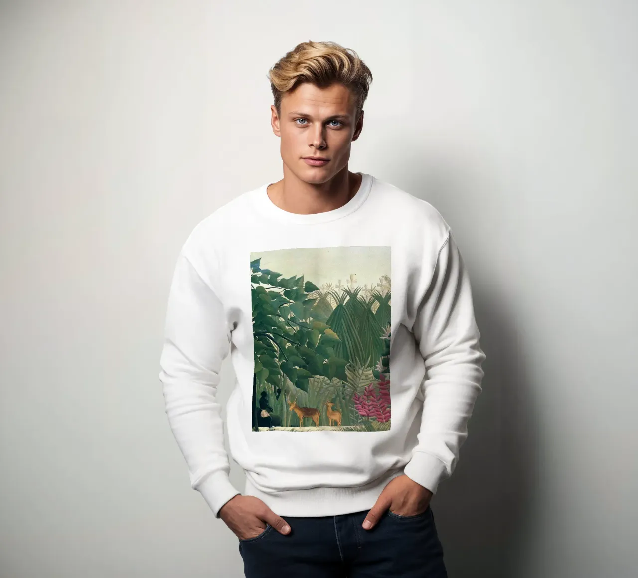 Henri rousseau - Cervi riuniti felpa da KOOL STORE