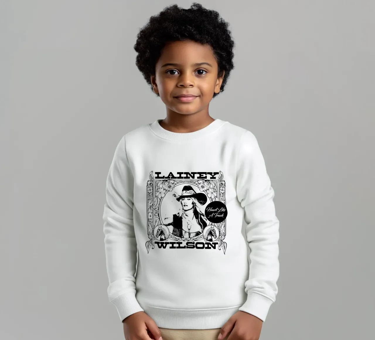 Corazón como un camión sudadera para niño de igoshartwrks