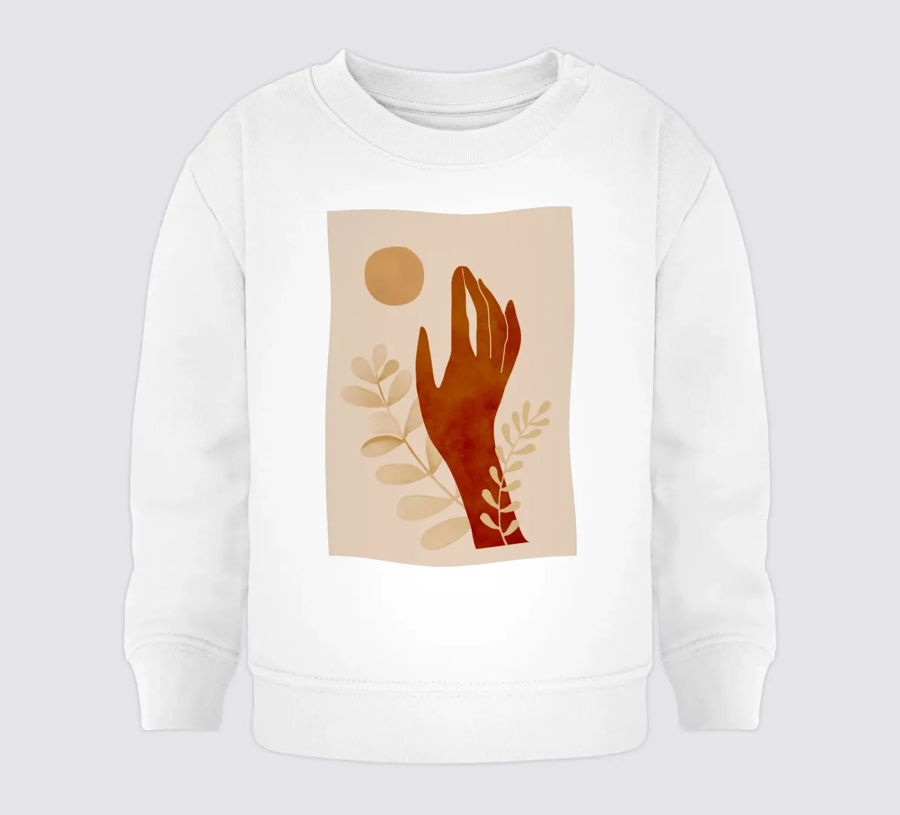 Mano e sole felpa neonato da ThingDesign