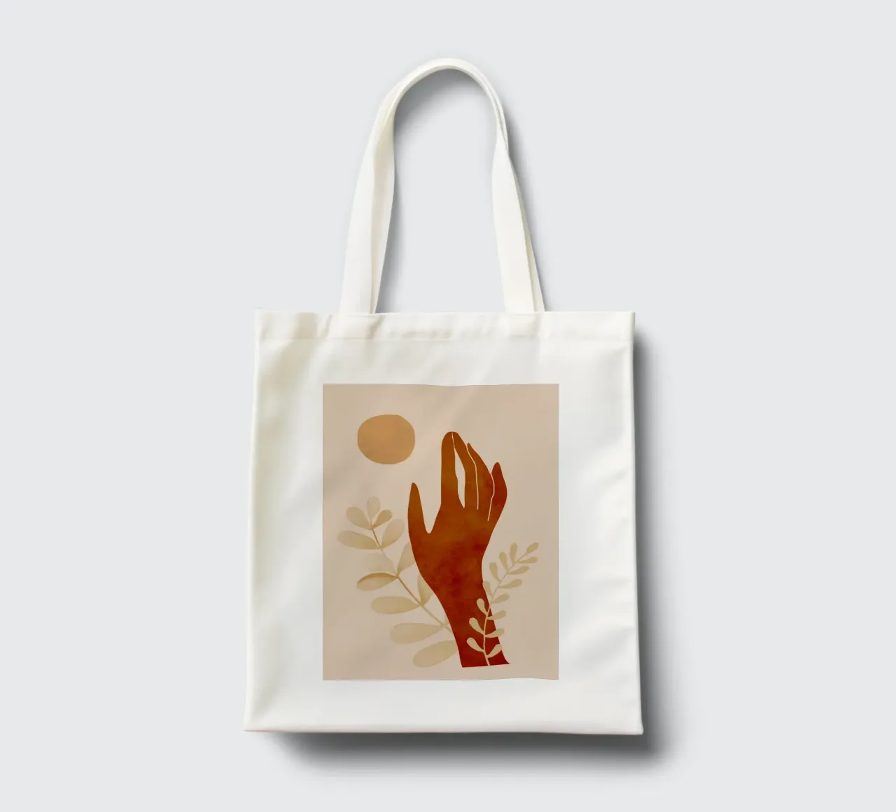 Mano e sole borsa in juta da ThingDesign