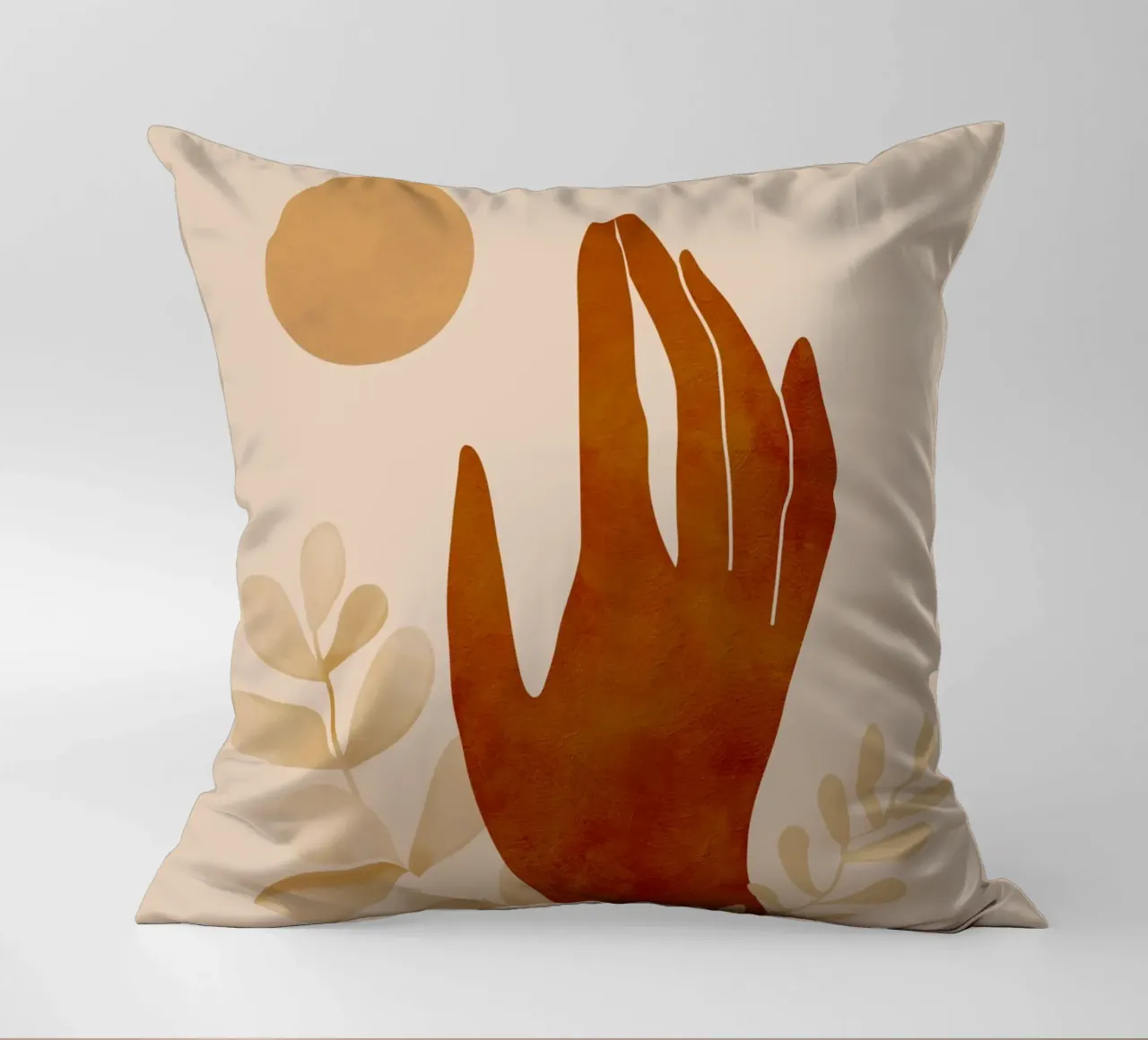 Mano e sole cuscino da ThingDesign