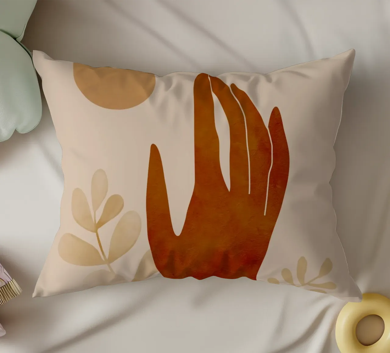 Mano e sole cuscino da ThingDesign