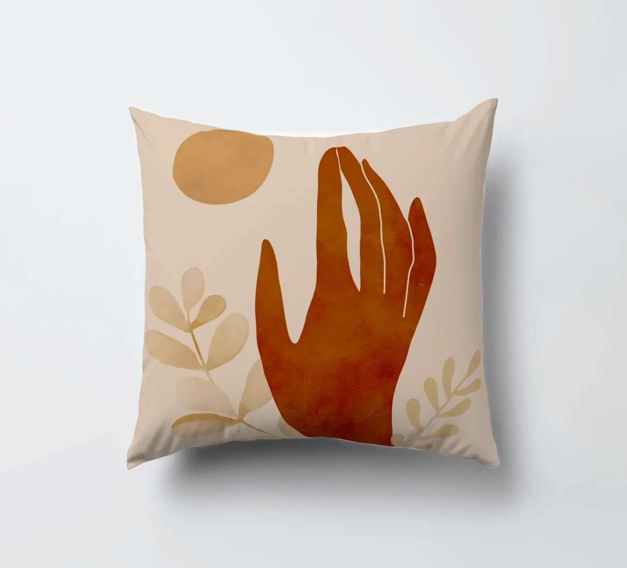 Mano e sole cuscino da ThingDesign
