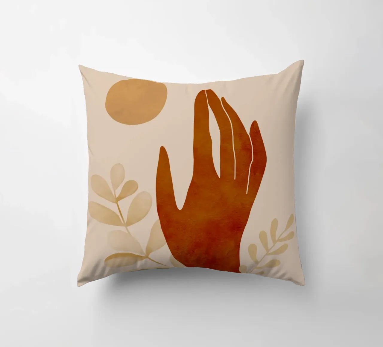Mano e sole cuscino da ThingDesign