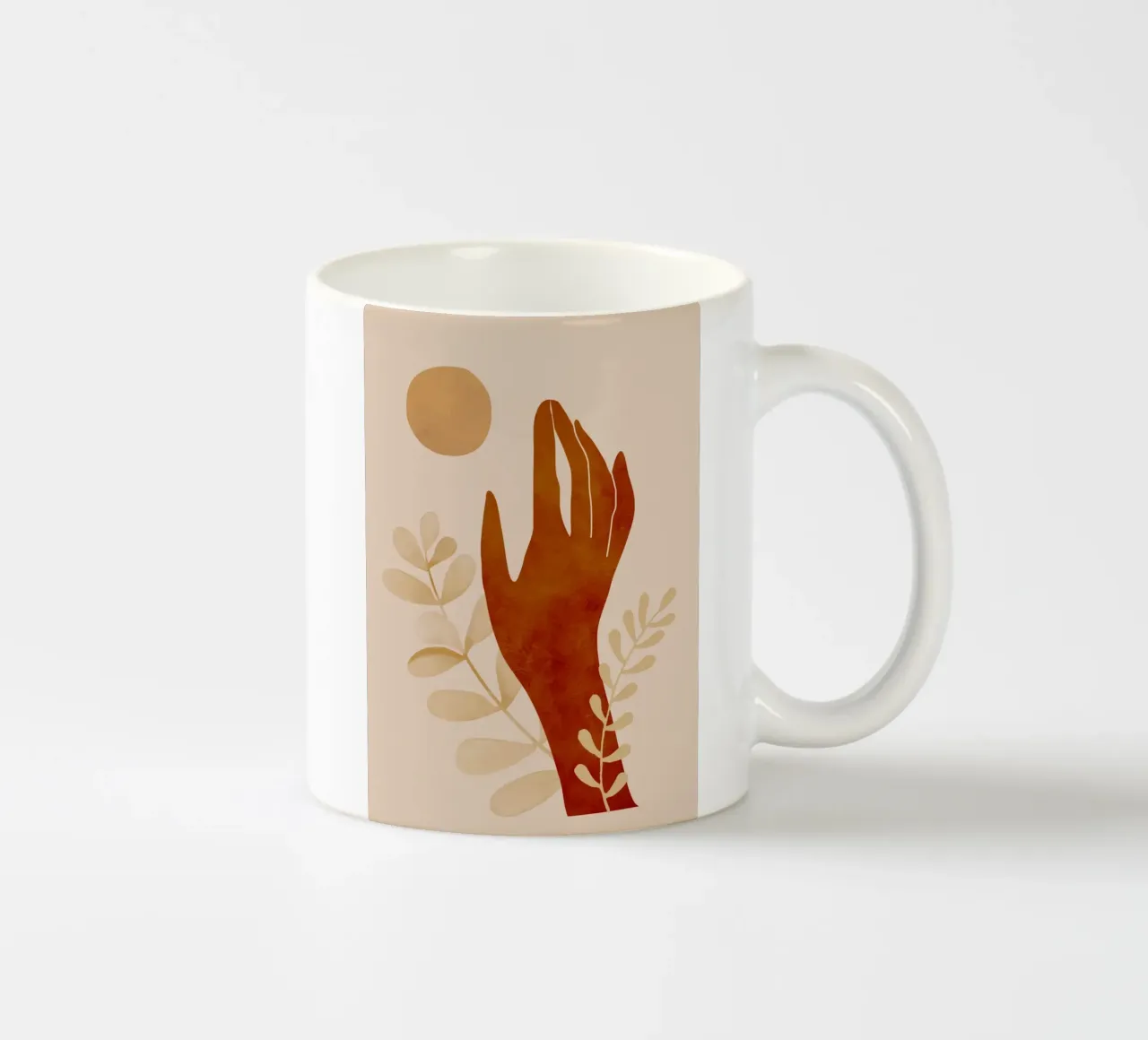 Mano e sole tazza in ceramica da ThingDesign