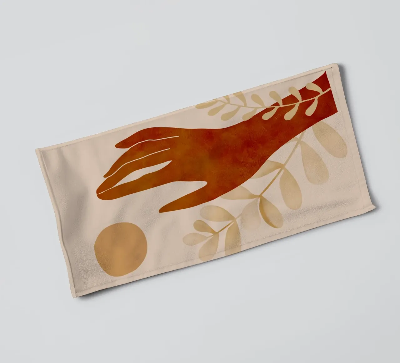Mano e sole asciugamano da bagno da ThingDesign