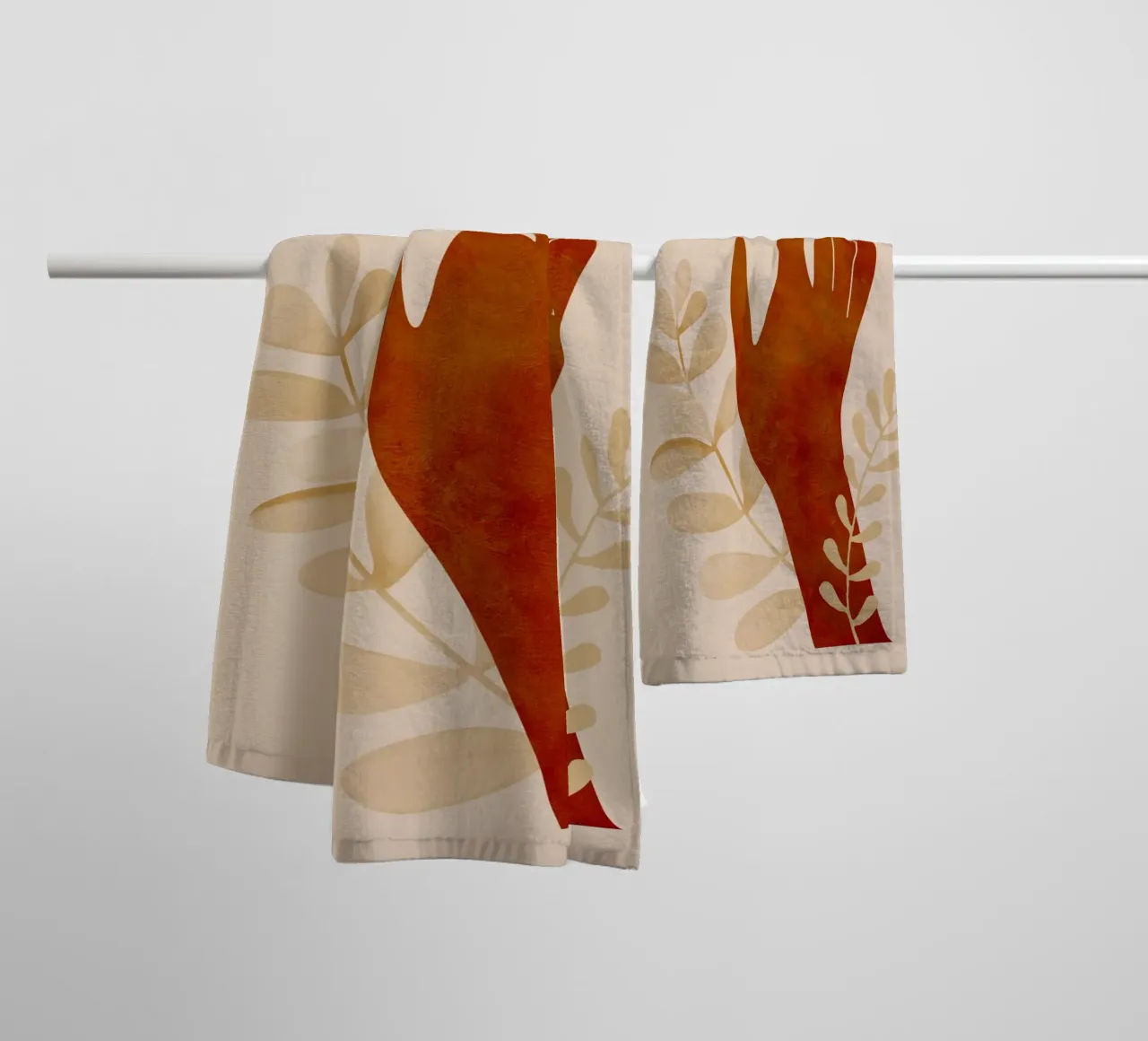 Mano e sole asciugamano da bagno da ThingDesign