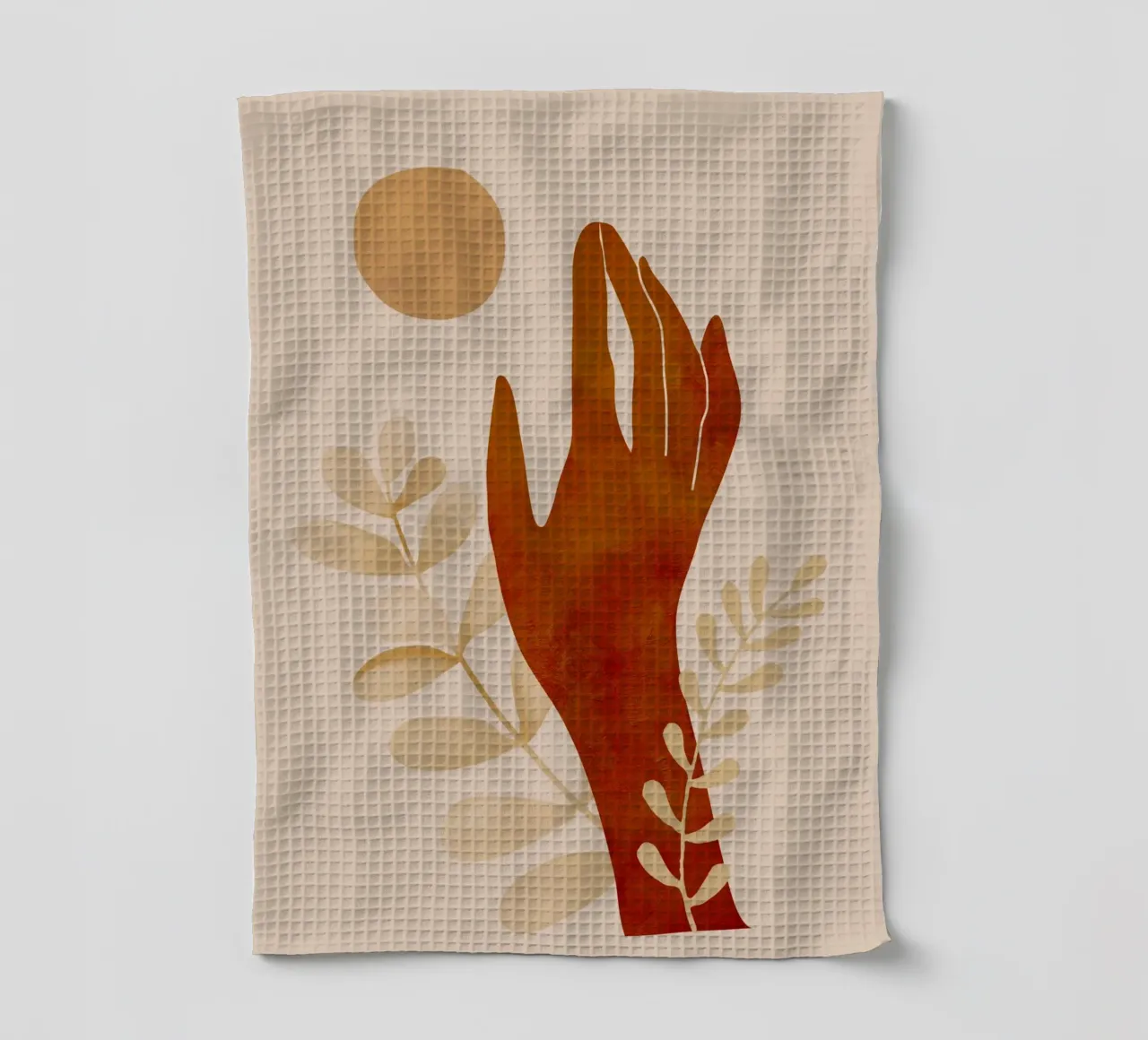 Mano e sole canovaccio da cucina da ThingDesign
