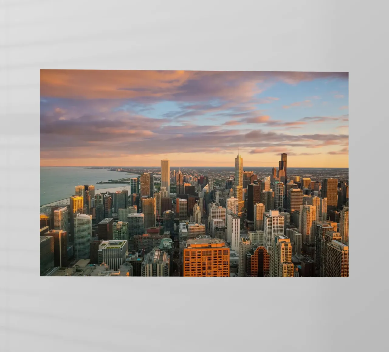 Tramonto sul Loop, Chicago, USA pellicola backlit da Wanderlust Vibes